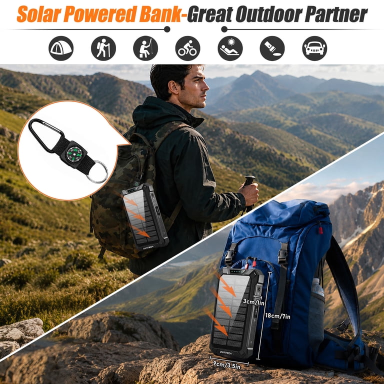 OWNTECH 30000mAh Solar Power Bank with Wireless Charging photo 4