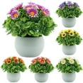 thumbnail image 2 of Artificial Flower Plant Potted Bonsai Living Room Office Balcony Desktop Decor, 2 of 6