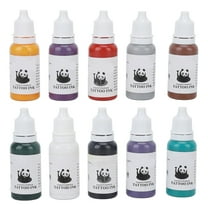 Tattoo Color Ink Pigments Set Professional Tattooing Inks 10 Bright Vibrant Colors Tattoo Supply