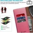 thumbnail image 5 of for Samsung Galaxy A14 4G 5G Phone case[RFID Blocking Leather],Flip Folio Book[3 Credit Card Slot] Shockproof Protector,Holder Stand Cover,Women Men for Samsung A14 Wallet Cases Pink, 5 of 12