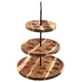 thumbnail image 4 of Soporte de madera de 3 niveles para presentación de huevos y postres negro, 4 of 9