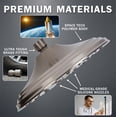 thumbnail image 4 of Aqua Elegante Rainfall Shower Head for Overhead Luxury Rain Showers - 2.5 GPM - Brushed Nickel, 4 of 8