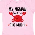 thumbnail image 4 of Inktastic Memaw Loves Me Grandson Boys or Girls Baby Bodysuit, 4 of 5