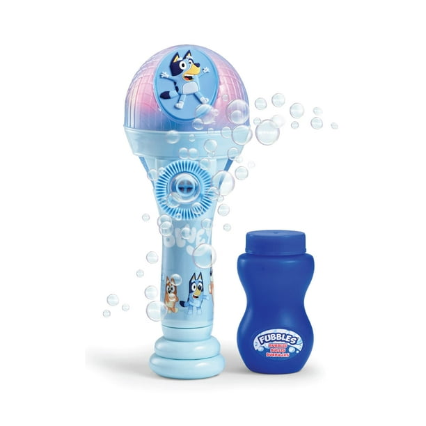 Máquina de burbujas y micrófono de juguete, modo Bluey Dance