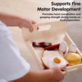 thumbnail image 6 of PlanToys® Wooden Play Food Breakfast Set for Kids | Pretend Cooking & Role-Play Toy with Bread, Egg, Sausage & More | Eco-Friendly Kitchen Toy for Imaginative Play & Fine Motor Skills, 6 of 9