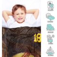 thumbnail image 5 of Personalized Soccer Blanket with Name, Custom Name Throw Blankets Soft Football Sports Red Bed Blankets Customized Name Gifts for Kids Teens Adults Toddler Boys Girls Player Teams, 5 of 6