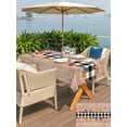 thumbnail image 5 of Outdoor Tablecloth with Umbrella Hole for Patio/Picnic/Party/Camping, Colorful Flowers Waterproof Table Cloth Rectangle Table Cover Washable, Spring Floral Elegant Pastoral Wooden (60"x 102"), 5 of 8