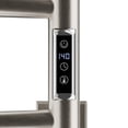 thumbnail image 2 of Glow Series 4-Bar Wall Mounted Electric Bathroom Towel Warmer Rack in Brushed Nickel Finish Stainless Steel, 2 of 11