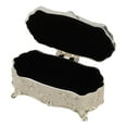 thumbnail image 2 of Caja de joyería Vintage pequeña, organizador de joyas esmaltado de aleación de Zinc Vintage blanco, baratija de Metal, caja decorativa de joyería, 2 of 12