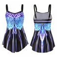 thumbnail image 5 of Women One Piece Swim Dress with Skirt Plus Size Swimsuit Tummy Control Swimwear, 5 of 5