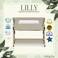 thumbnail image 2 of Dream on Me Lilly Bassinet & Bedside Sleeper, Beige, 2 of 21