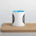 thumbnail image 4 of Reach Of The Spirit - BW Circle - Coffee Mug with Color Inside, 4 of 5