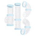 thumbnail image 1 of ziyahi 8Pcs Hamster Tubes Set Connected Tunnels DIY Plastic Training Tools Blue, 1 of 9