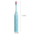 thumbnail image 3 of Cepillo de dientes eléctrico automático para adultos | Tecnología de vibración sónica con 4 cabezales | Recargable por USB y resistente al agua | Blanco, rosa y azul, 3 of 6