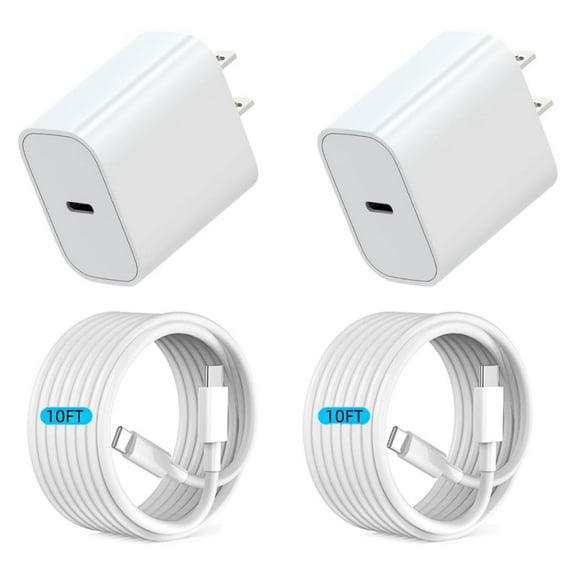 Phone 16 15 Charger Fast Charging Type C Charger Power Adapter USB C Charger Block with 2Packs 10FT C to C Cable Compatible for iPhone 16/16 Plus/16 Pro/16 Pro Max 15/15 Plus/15 Pro Max