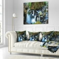 thumbnail image 3 of Designart Creek with Hiking Trail Panorama - Landscape Photography Throw Pillow - 16x16, 3 of 5