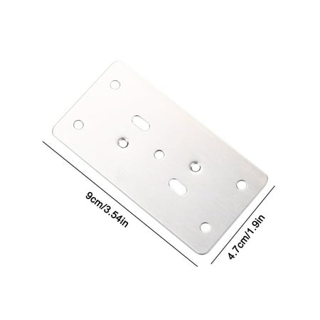 

Cabinet Hole Hinge Repair Plate Kit Corrosion-resistant Stainless Steel Plate Repair Bracket Easy-to-install Hinge