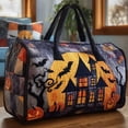 thumbnail image 4 of Unisex Boho Quilted Weekender Bag, Large Hippie Van Quilted Duffle Bag, Free-Spirited, Ready to Wander, Carry-On Luggage for Gym, Yoga, Weekend Trips, 4 of 6