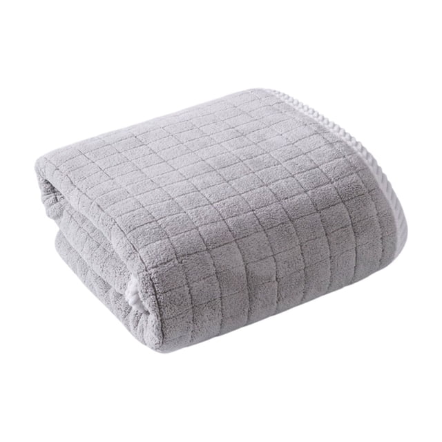 Yhmxh Decoración del baño Toalla de baño grande de terciopelo grueso de 70 x 140 cm para adultos, absorbente de agua, para natación y pantuflas. Gabinete de almacenamiento de baño Accesorios de baño