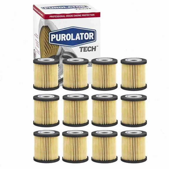 12 pc Purolator TECH TL15315 Engine Oil Filters for 1275810 1275810-8 1275811 1275811-6 27021 27021MP 37021 47021 57021 57021XP 61857021 67021 7021 84021 91021 97021 AL8712 CF522 CF522AP CF5315
