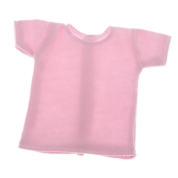 Camisetas para muñecas de niña a escala 1/6, ropa informal a juego, juguetes para niños y accesorios. Rosado