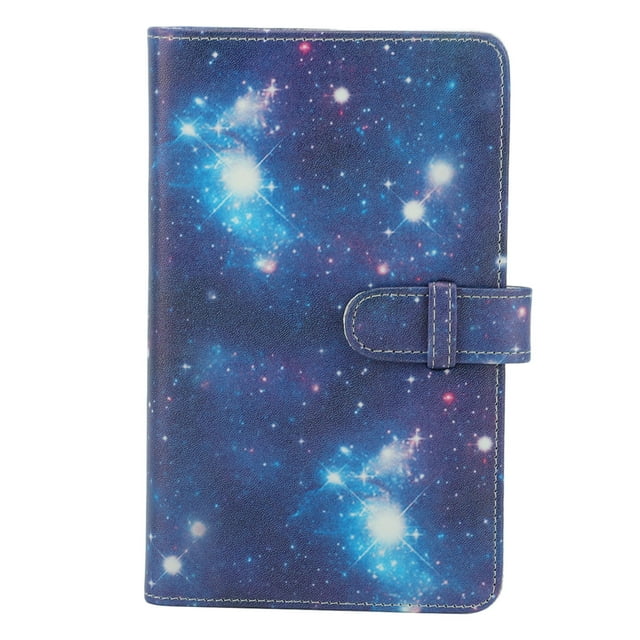 Miniálbum de fotos de 3 pulgadas, PU PVC, 108 bolsillos, portátil, para cámara instantánea, cielo estrellado
