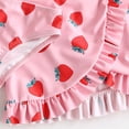 thumbnail image 5 of Jacenvly Swimsuit Skirt Girls Clearance Skin-Friendly Toddler Kids Baby Girls Fashion Cute Print Swimming Trunks Skirt Seaside Swimsuit Set 6 Months Pink, 5 of 6