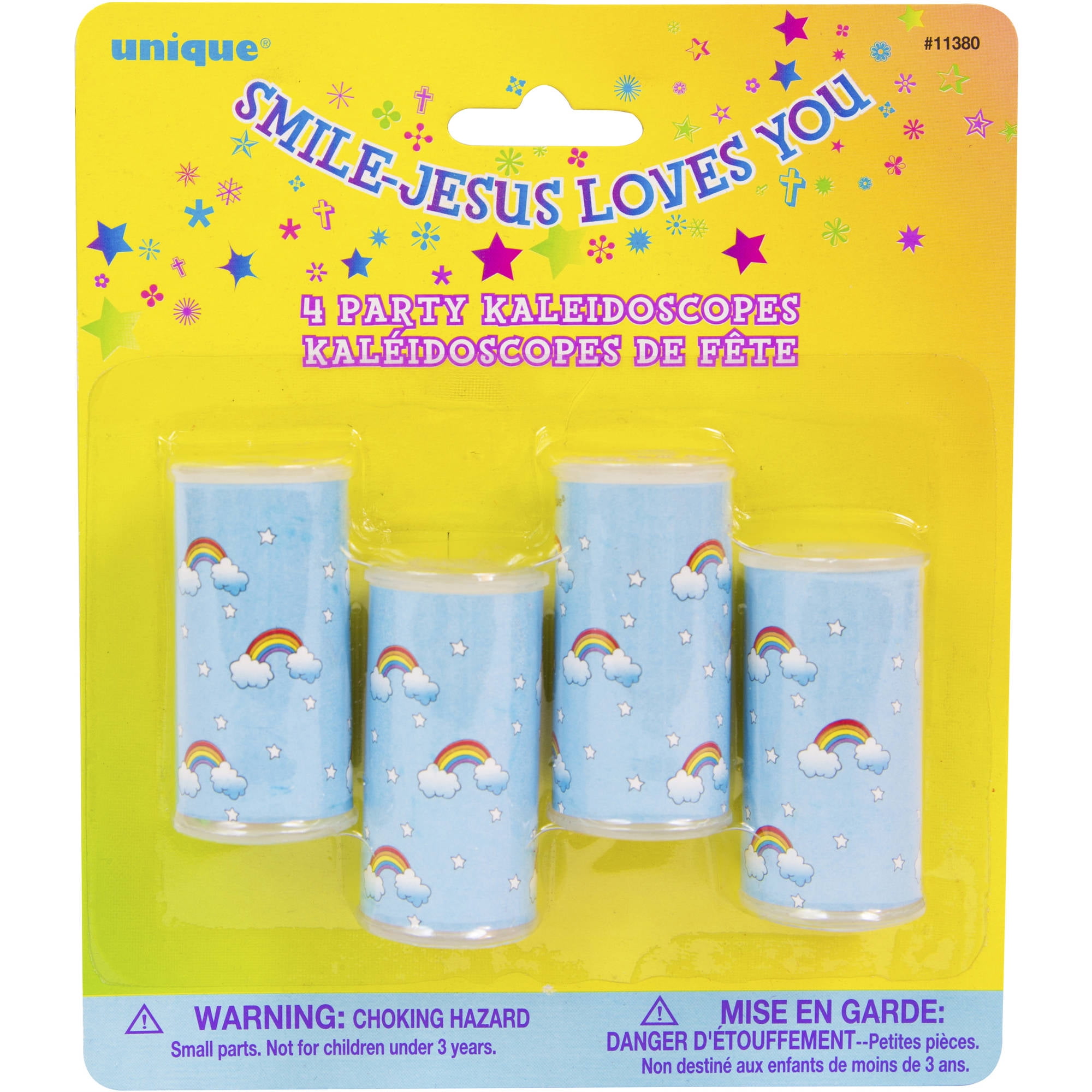 Religious Kaleidoscope Party Favors, 4Count