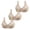 B, variant on Gkeoshab Women's Bras 3PC Women's Plus Size DEF Cup Lace Mesh Bras Breathable Full Coverage Bra B 90D