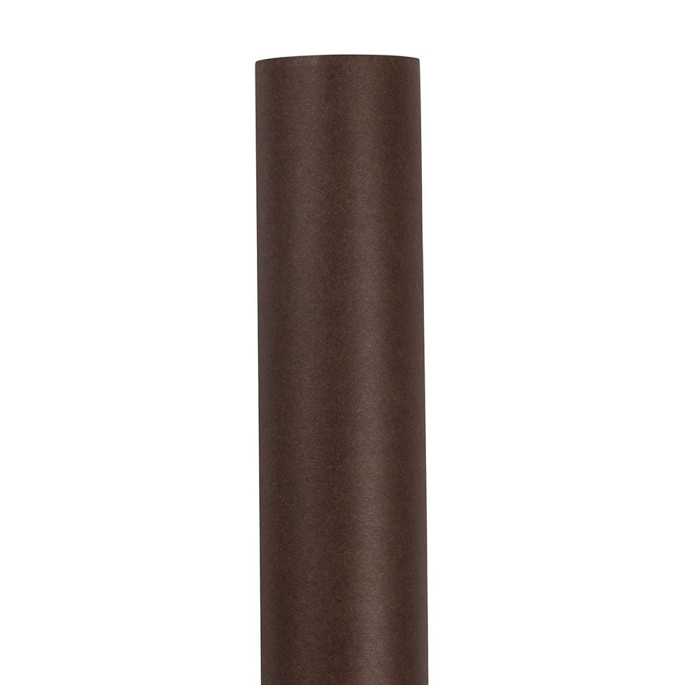 JAM Paper Chocolate Brown Paper Matte Gift Wrap Papers, (2 Rolls) 25.5 Sq ft.