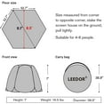 thumbnail image 2 of Alvantor Screen House Tent Instant Room Shelter Gazebos for Patios Outdoor Canopy 10'x10' Gray, 2 of 10