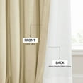 thumbnail image 6 of Half Price Drapes Au Lait Creme Heritage Plush Velvet Room Darkening Curtains (1 Panel), 50W X 84L, 6 of 9