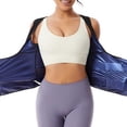 thumbnail image 4 of Edvintorg Womens Corset Top Open Back Waist Trainer Tank Top Sleeveless Scoop Neck Workout Body Shaper Stretch Cincher Top Women'S Clothes Blue L, 4 of 8