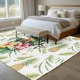 thumbnail image 4 of Hello Summer Area Rugs 5x7 ft Pineapple Red Flower Tropical Fruit Abstract Washable Rug Non Slip Indoor Carpet Absorbent Floor Mat for Living Room Bedroom Dining Room, 4 of 9