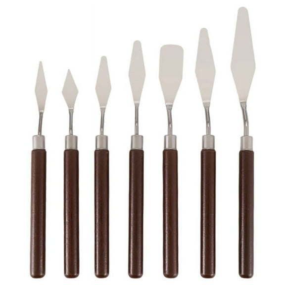7 Pcs Oil Painting Knife Set Shovel Palette Acrylic Tools for Color Mixing