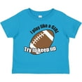 thumbnail image 3 of Inktastic Football Like a Girl Girls Toddler T-Shirt, 3 of 5