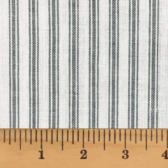 JCS Nautical Navy Blue White Stripe Homespun Cotton Fabric Sold by the Yard