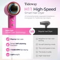 thumbnail image 5 of Tideway H11 High Speed Ionic Hair Dryer, 110000 RPM, Compact, Magnetic Diffuser, Brushless Moto, Lightweight, Pink, 5 of 13