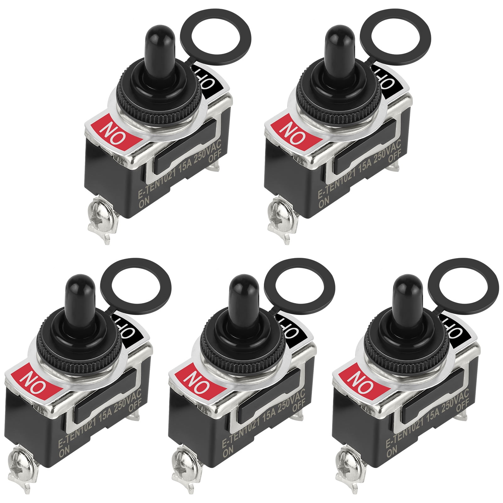 Dergtgh 5pcs ON/OFF Toggle Switch Heavy Duty Waterproof Cover 12V Toggle Light Switch Car Dash Spst Metal Switch Set Dergtgh 5pcs ON/OFF Toggle Switch Heavy Duty Waterproof Cover 12V Toggle Light Switch Car Dash Spst Metal Switch Set