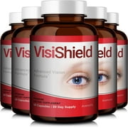 5 Pack VisiShield Advanced Vision Formula for Eyes 300 Capsules