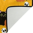 thumbnail image 5 of Dreamtimes Cute Black Cat Pumpkin Non-Slip Area Rug 36"x24", Halloween Yellow Floor Carpet Comfort Floor Mats Decor for Indoor Front Porch,Living Room, Bedroom,Kitchen, 5 of 7