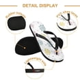 thumbnail image 3 of Unisex Comfort Flip Flops Summer Thong Sandals Non Slip Soles Flip Flop for Beach, Pool, and Daily Wear Colorful Snowflakes XL, 3 of 8