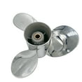 thumbnail image 3 of Propeller 9 1/4x9 for Yamaha Outboard 9.9-15HP Stainless Steel 8 Tooth OEM NO:63V-45945-10-EL 9.25x9, 3 of 3