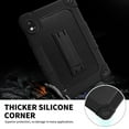 thumbnail image 3 of SOATUTO For Orbic Tab 8 inch Heavy Duty Case with Shoulder Strap Kickstand Soft Silicone Hard Back Hybrid Armor Protective Cover for 8" Orbic Tab 8 5G Verizon / Orbic Tab 8 5G UW 8 inch - Black+Black, 3 of 6
