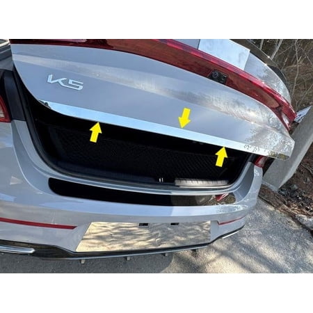 QAA part RD71805 is a 1 piece Stainless Steel Rear Deck Trim, Trunk Lid Accent, 1" Width that is compatible with Kia K5 2021-2024