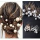 thumbnail image 5 of Accesorios para el cabello Horquilla para el cabello con forma de U de perla Pinza para el cabello Disco para el cabello Horquilla para el cabello con perla Tocado de novia, 5 of 6