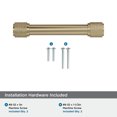 thumbnail image 4 of Amerock Faraday 3-3/4 inch (96mm) Center-to-Center Golden Champagne Cabinet Pull, 4 of 6