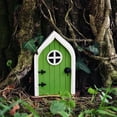 thumbnail image 5 of Clearance! Under $5 Fairy Door and Windows for Trees, Miniature Gnome Home Window and Door for Trees Yard Art Garden Sculpture Decor, 5 of 9