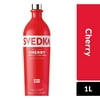 SVEDKA Cherry Flavored Vodka, 1 L Bottle, 35% ABV
