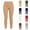 Khaki, variant on Sakuulaan Plus Size Thermal Leggings for Women Winter Warm Soft Pants High Waist Bottom Soft Casual Yoga Trousers